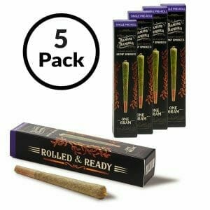 Rolled & Ready CBD Hemp Joint Pack – 5